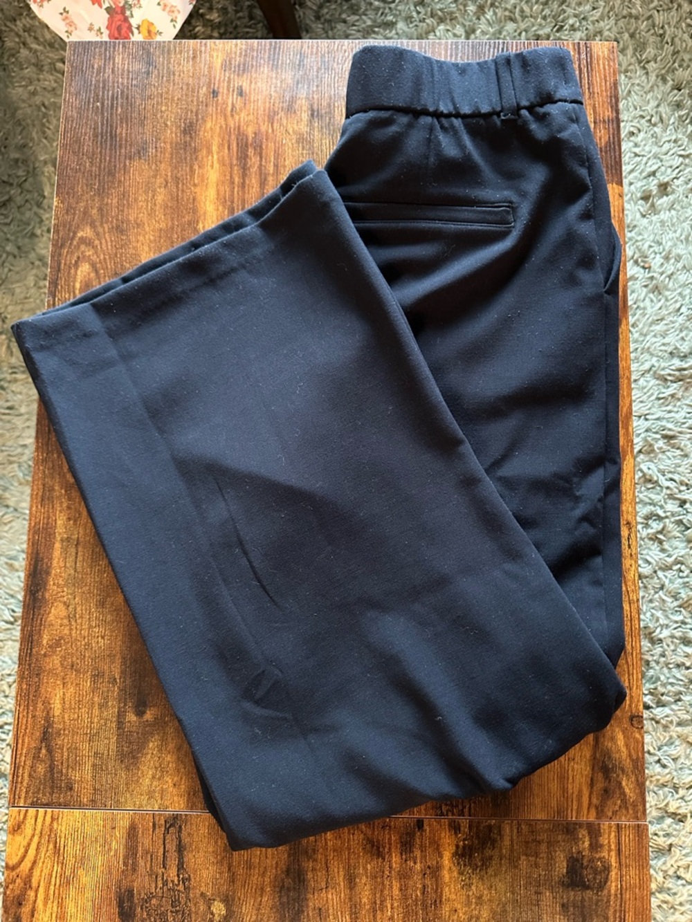 Women’s Abercrombie & Fitch Black Wide-Leg Trousers